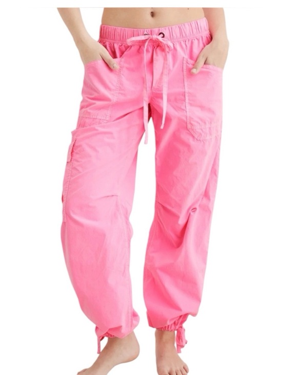 aerie Pants - Aerie Avenue Neon Pink Cargo Jogger Pants NWT